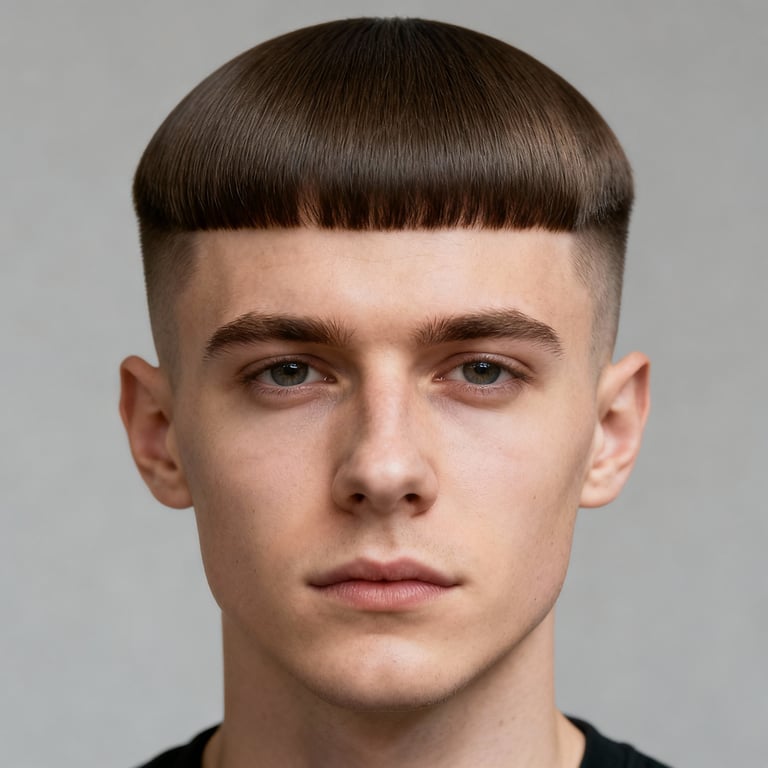 Bowl Cut Hair style example