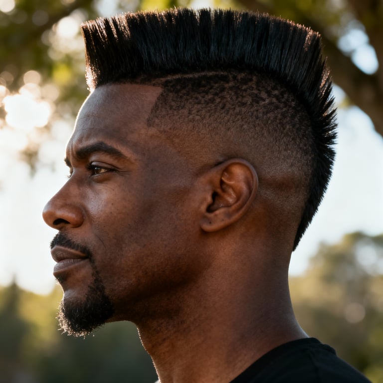 mohawk flooring on straight hair, low version.