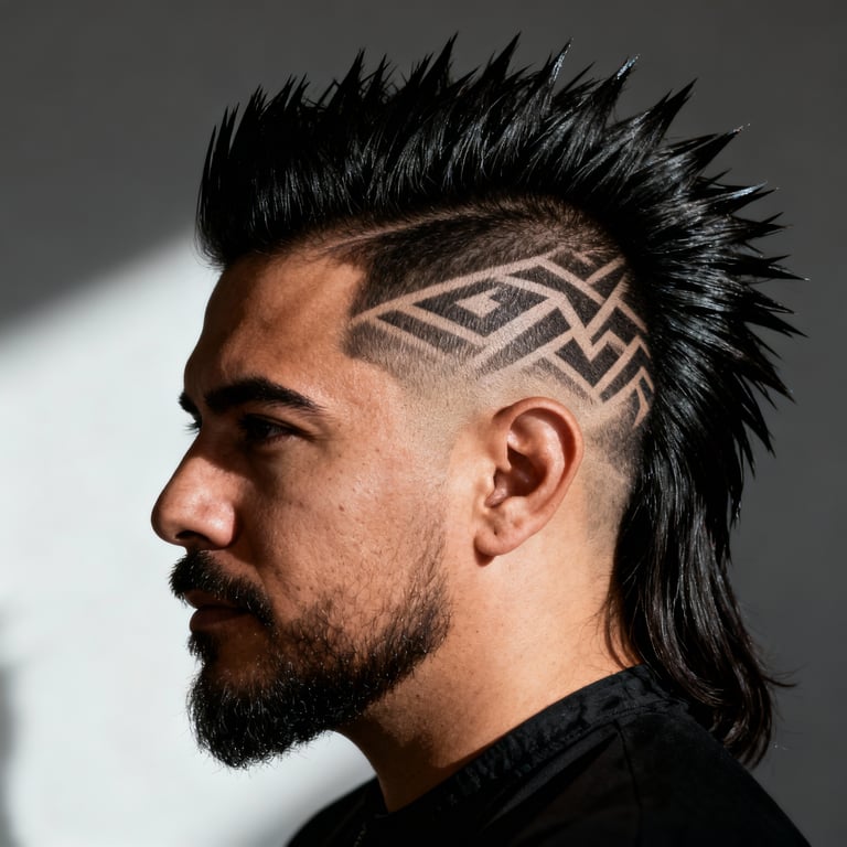 Burst Fade Mullet Long Hair