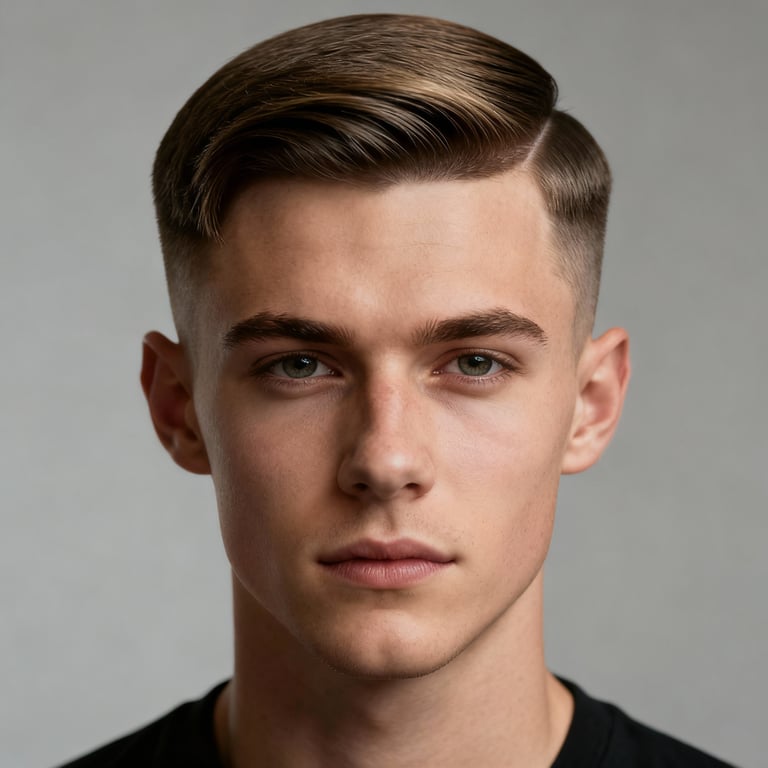 Low Maintenance Ivy League Haircut style example