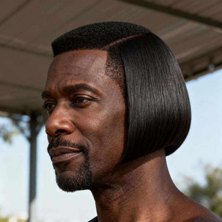 dorothy hamill wedge haircut on straight hair, low version.