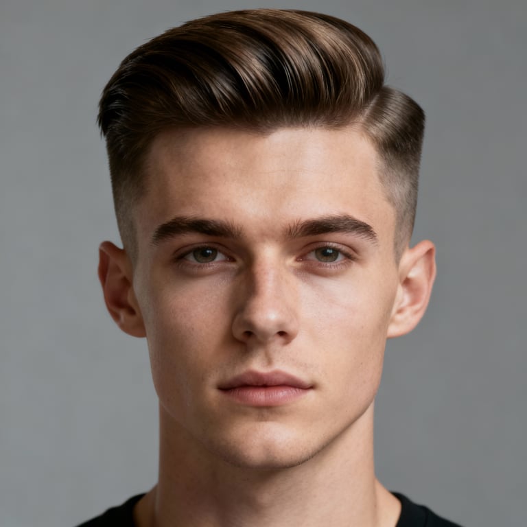 Pompadour Hair style example