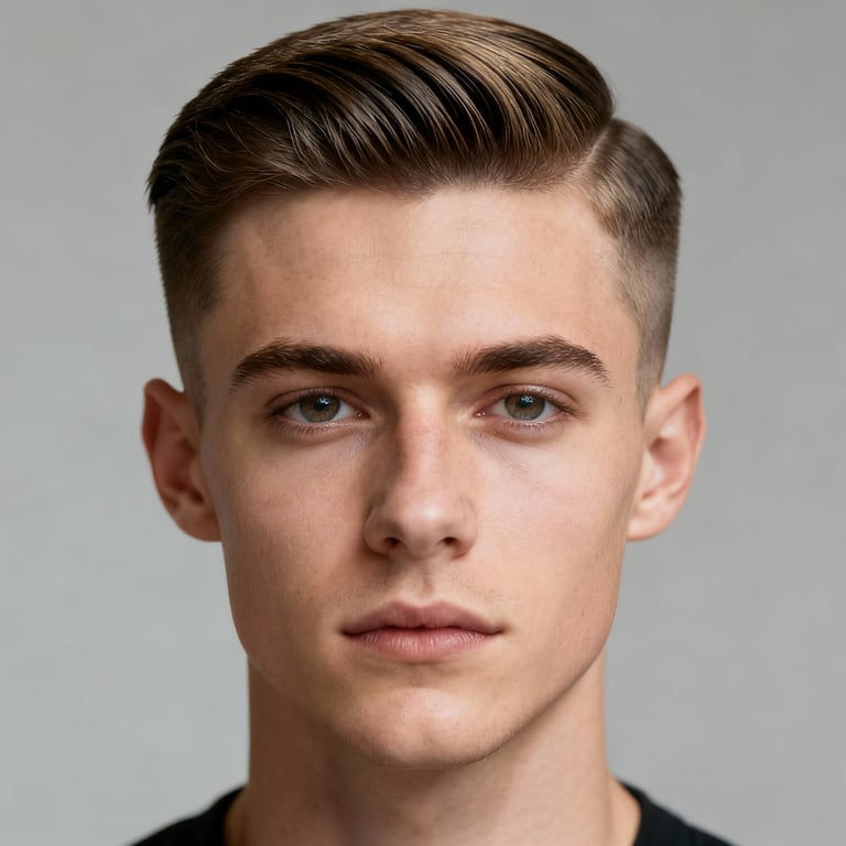 Mens Comb Over Haircut style example