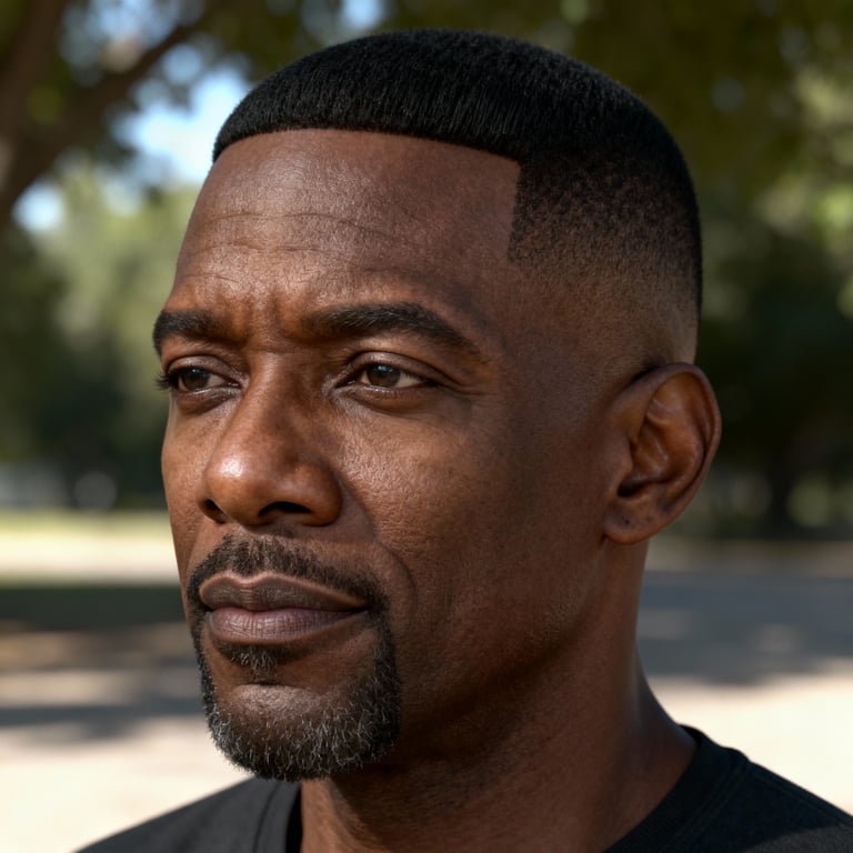 u shape hair cut on straight hair, low version.