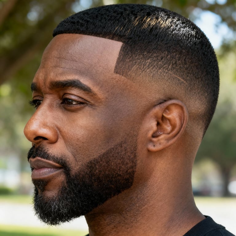 drop fade on straight hair, low version.