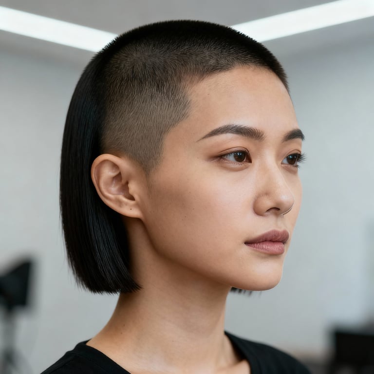 16 guard buzz cut on straight hair, low version.