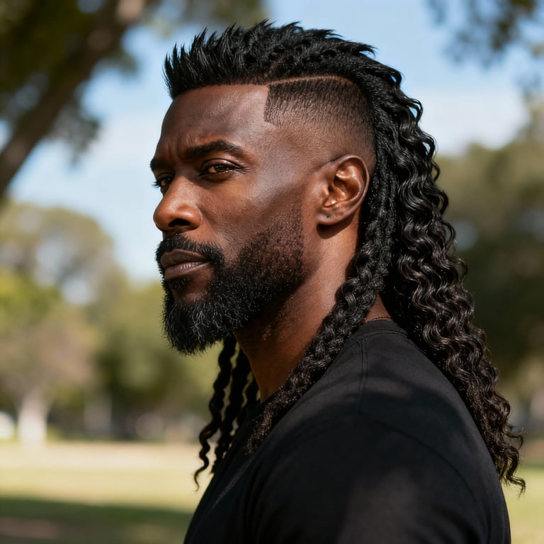 long wolf cut on straight hair, low version.