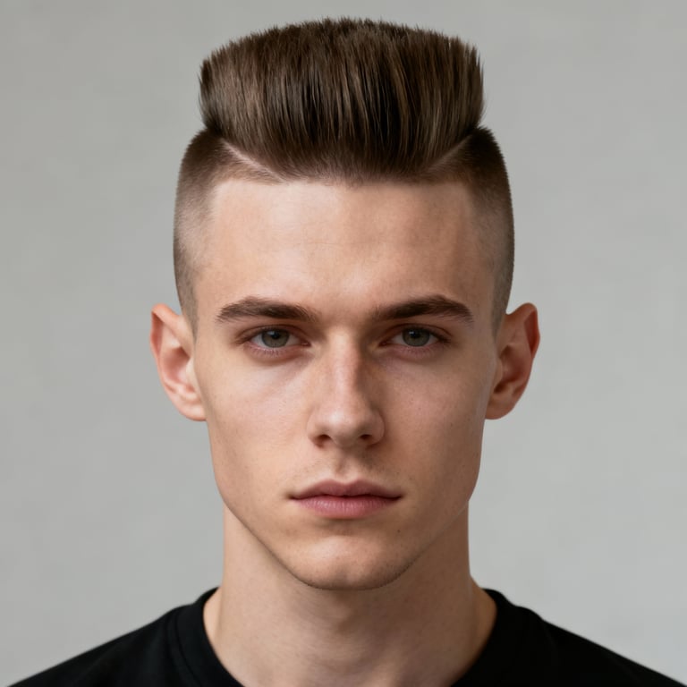 Reverse Mohawk style example