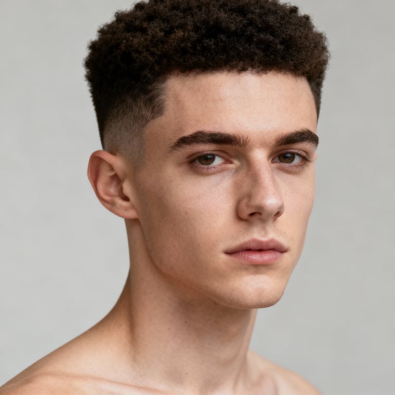 Short Natural Hair Afro Hairstyles style example