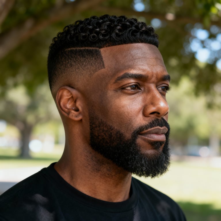 taper on straight hair, low version.