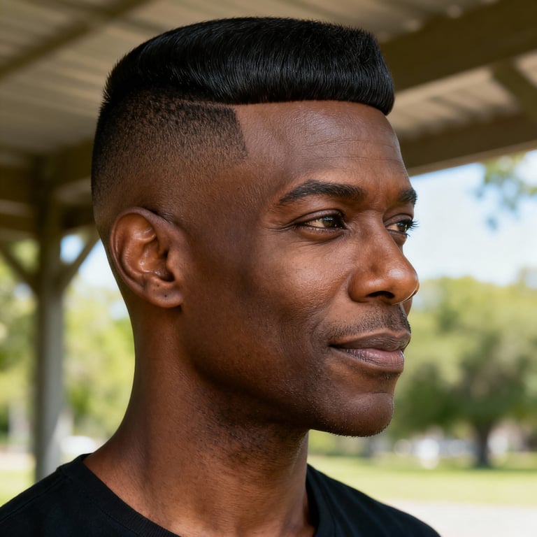pixie wedge haircut on straight hair, low version.