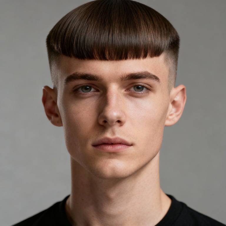 Curtain Bangs style example