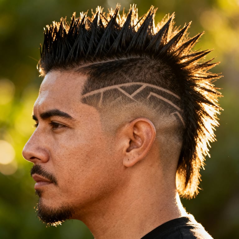 Skin Burst Fade Mullet Straight