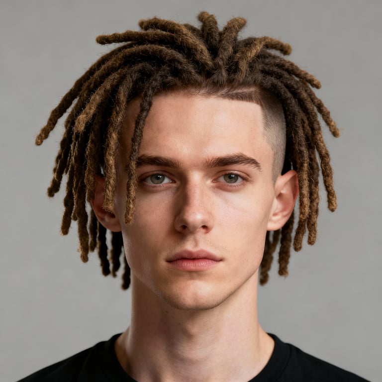 Faux Locs style example