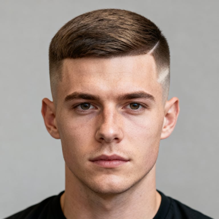 Mid Taper Fade style example
