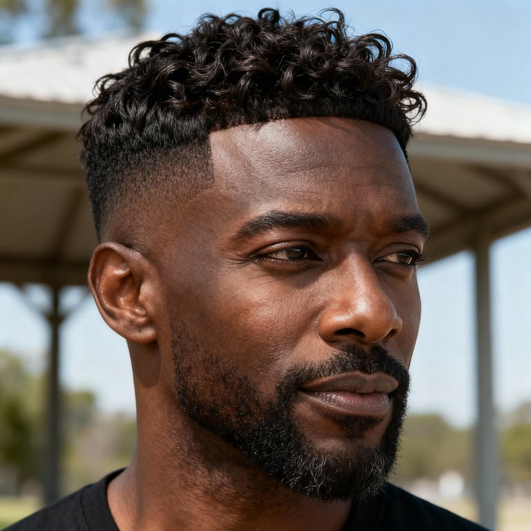 messy french crop on straight hair, low version.