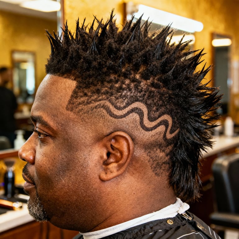 Burst Fade Mullet Short Hair