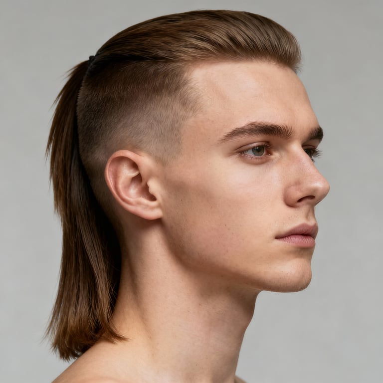 Mullet Haircut style example