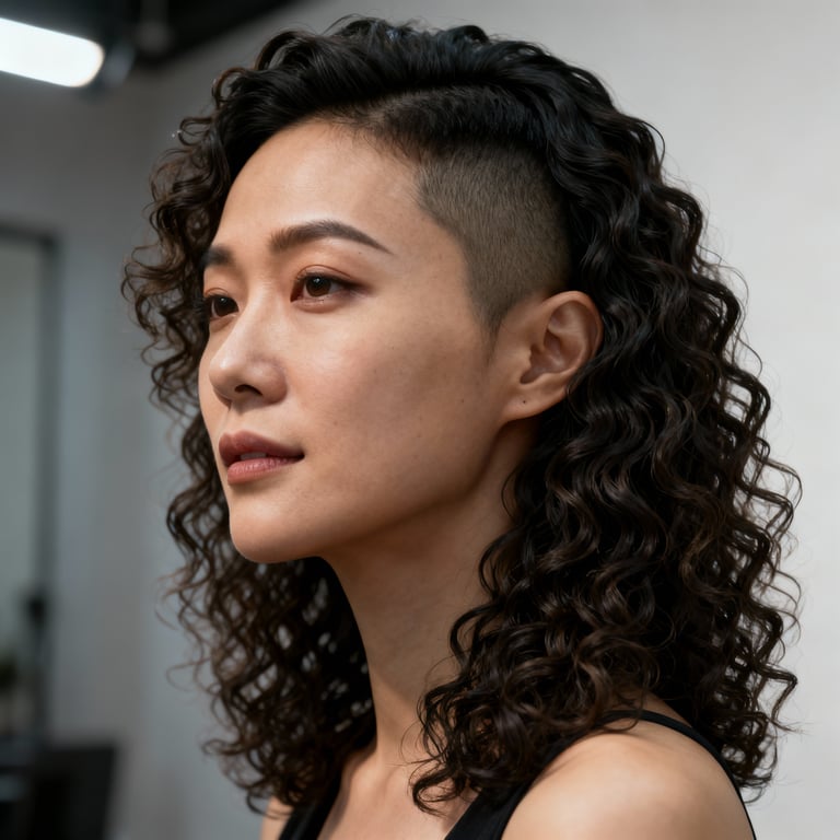 curly hair types on curly hair, low version.