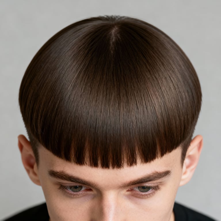 fine hair short bob haircuts on straight hair, low version.