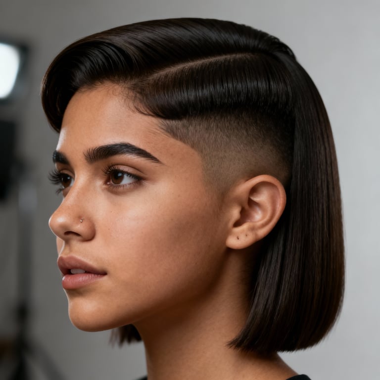 men's ivy league haircut on straight hair, low version.