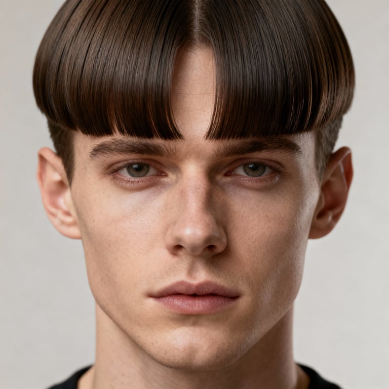 Side Part Curtain Bangs style example