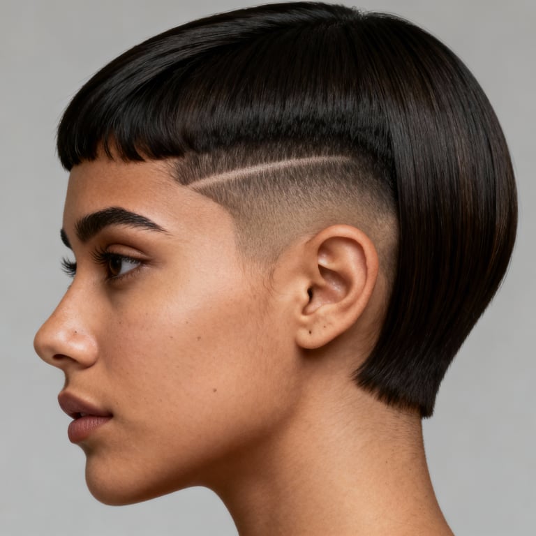 taper fade on straight hair, low version.