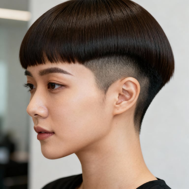 burst fade straight hair on straight hair, low version.