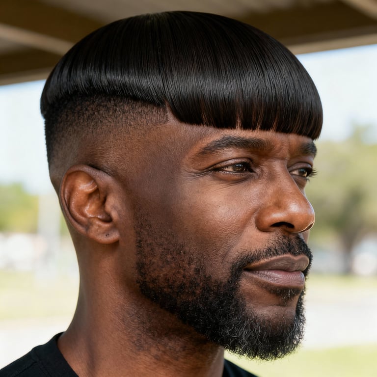 side part curtain bangs on straight hair, low version.