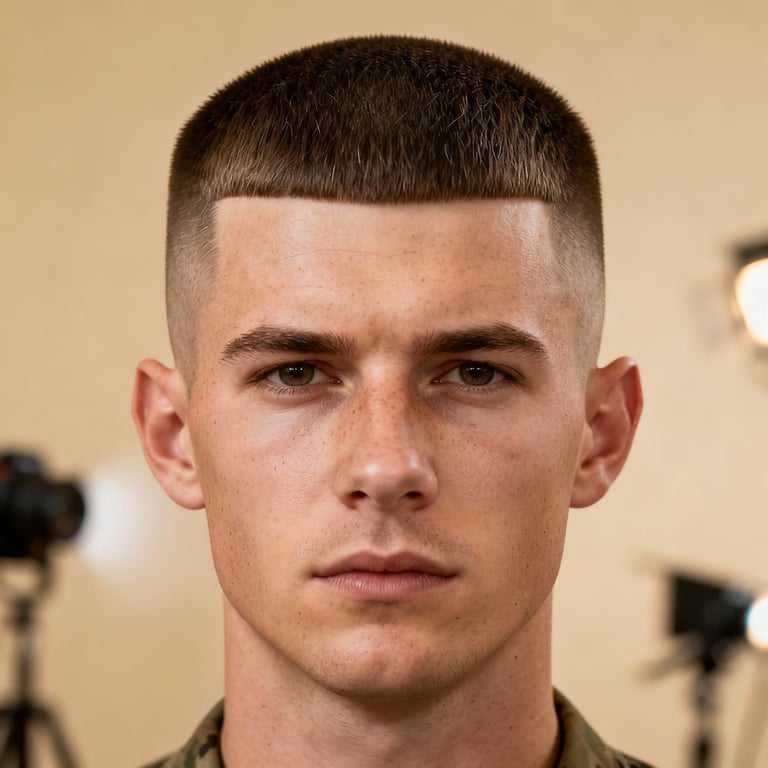 Military High And Tight Haircut style example