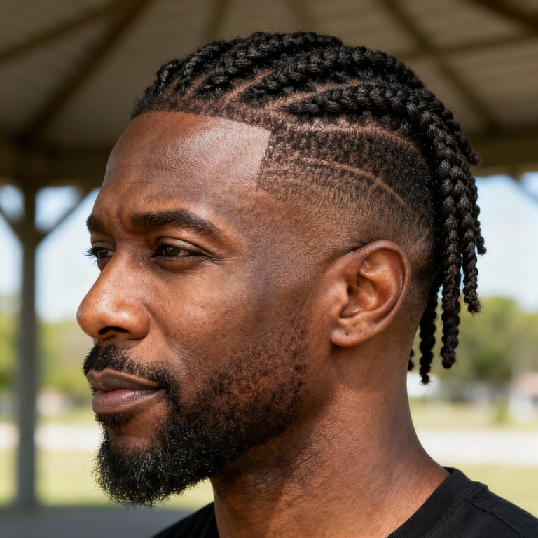 twists on straight hair, low version.