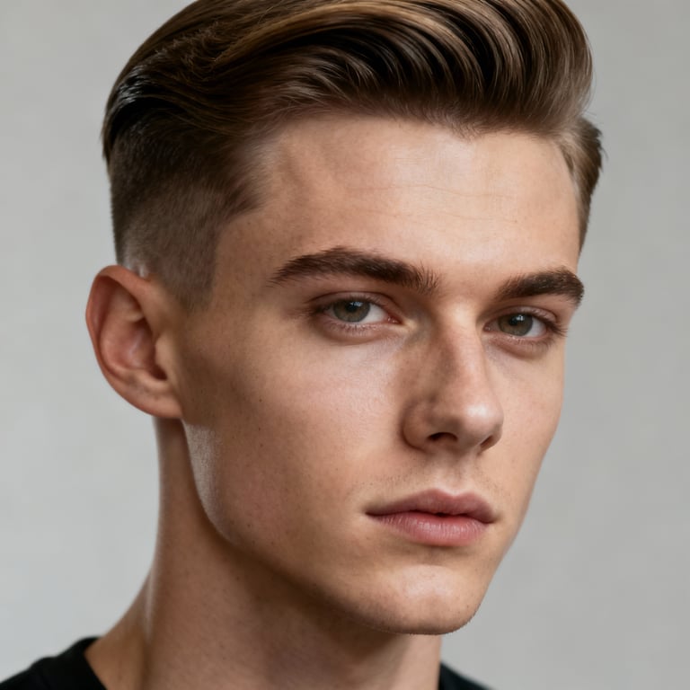 Modern Pompadour style example