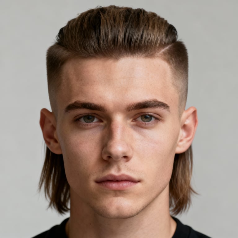 Mullet Fade style example