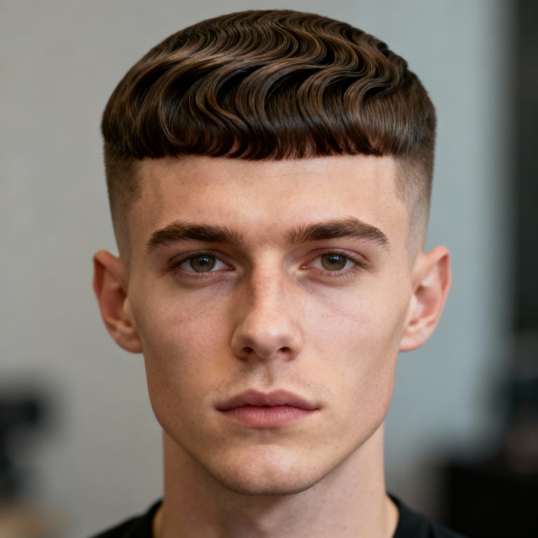 Low Cut Caesar With The Deep Waves style example