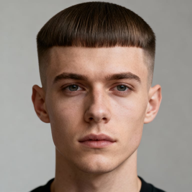 Low Taper Straight Hair style example