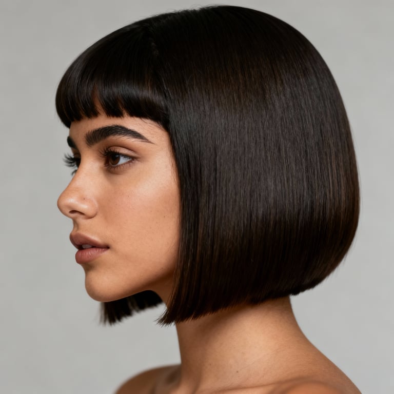 ivy league haircut photo on straight hair, low version.