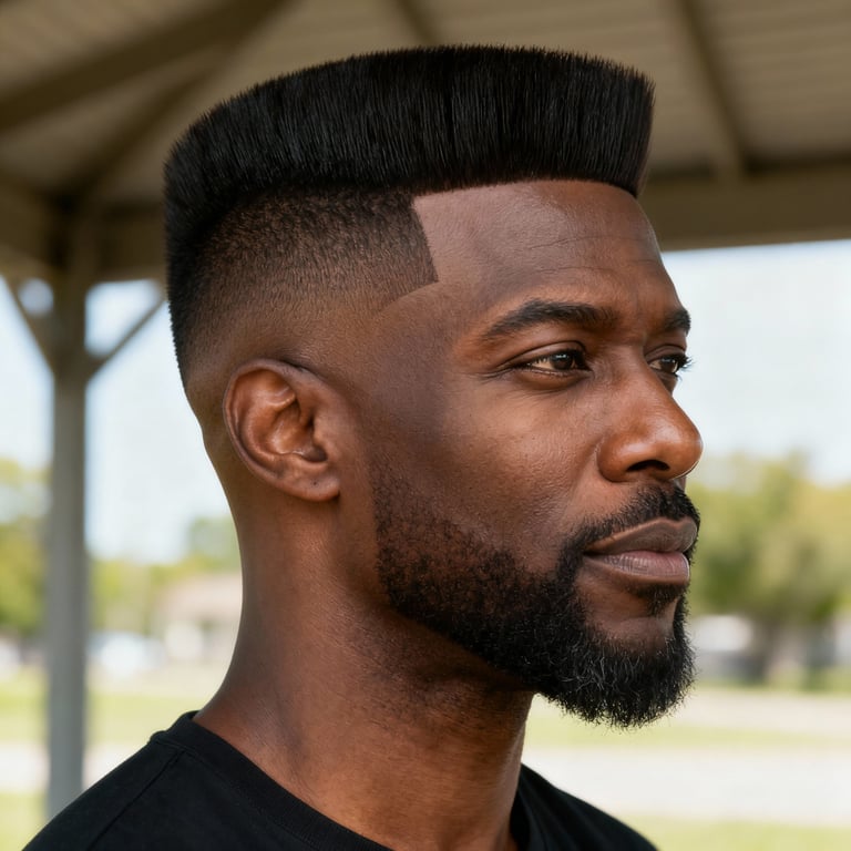 burst fade straight hair on straight hair, low version.