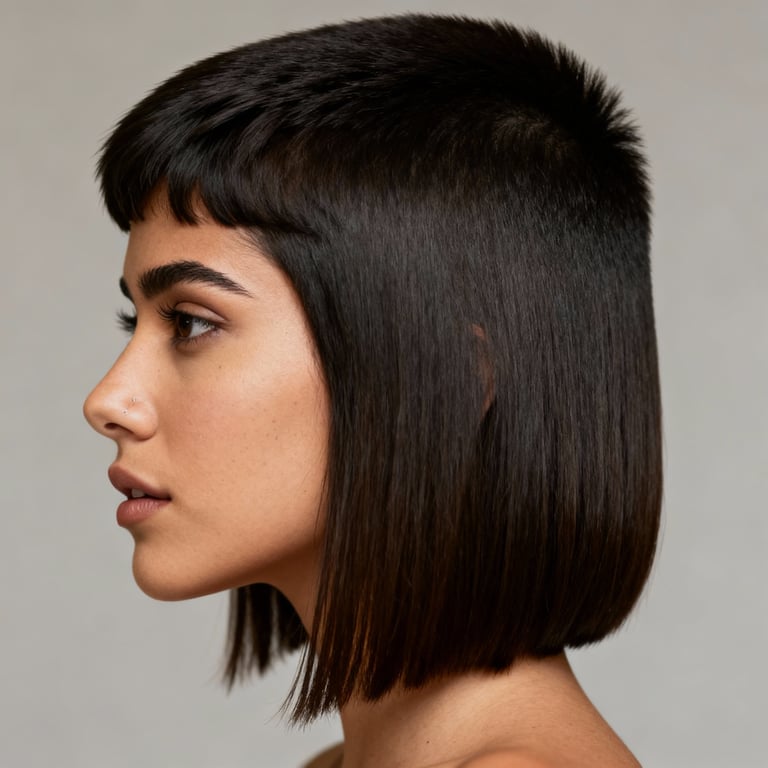 manic pixie dream girl on straight hair, low version.