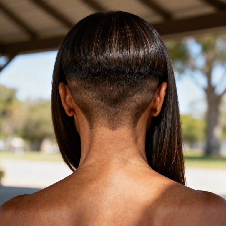 magic mixie on straight hair, low version.