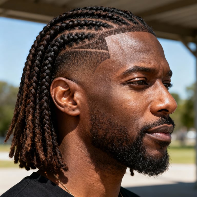 russian twists on straight hair, low version.