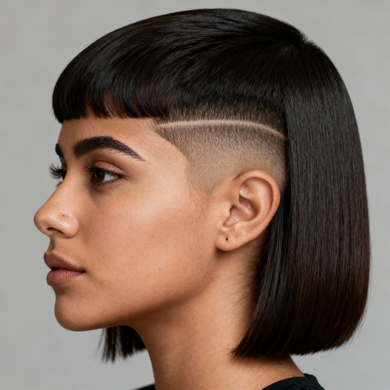 drop fade on straight hair, low version.