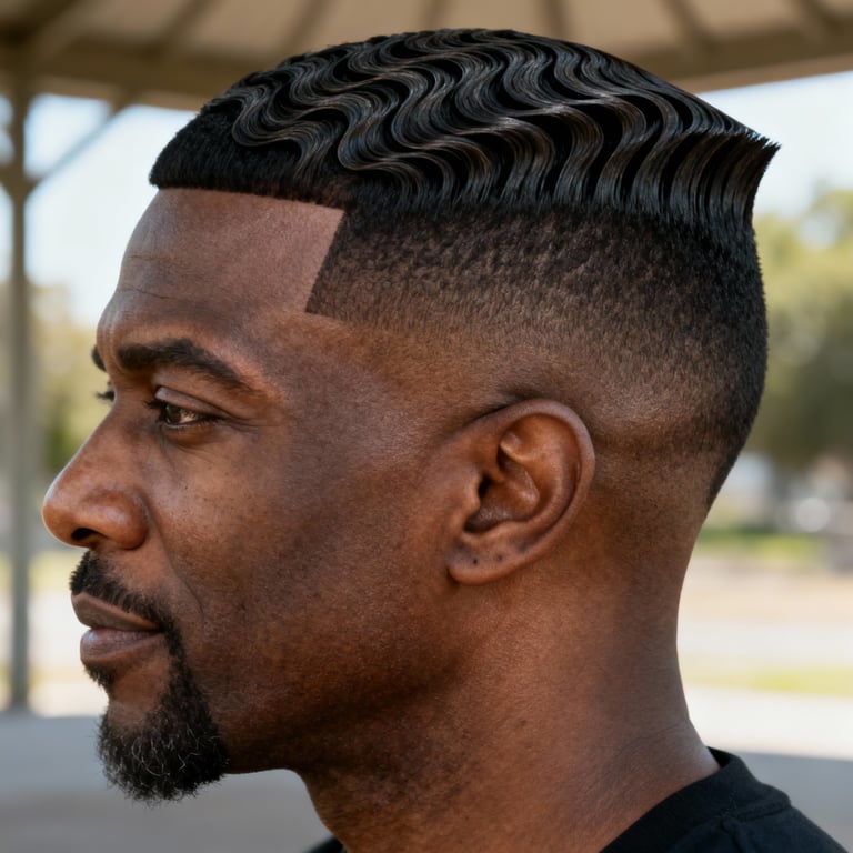 jellyfish haircut on straight hair, low version.
