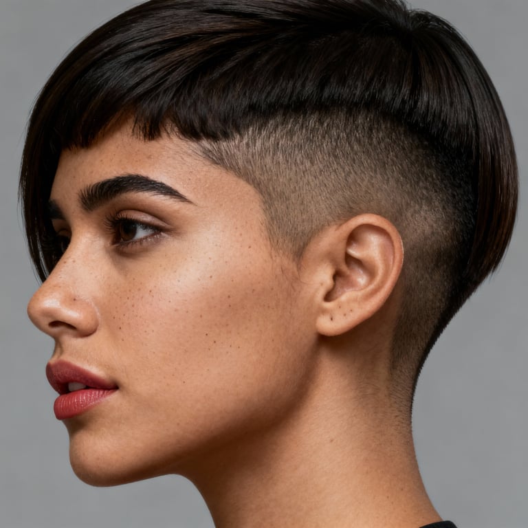 undercut men on straight hair, low version.