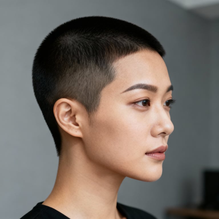 high and tight haircuts on straight hair, high version.