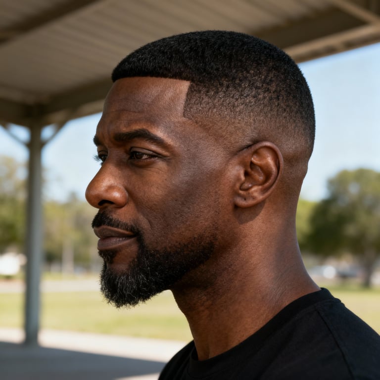 high and tight haircut fade on straight hair, high version.