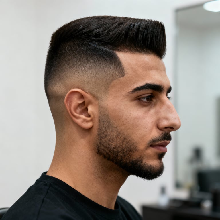 wedge haircut on straight hair, low version.