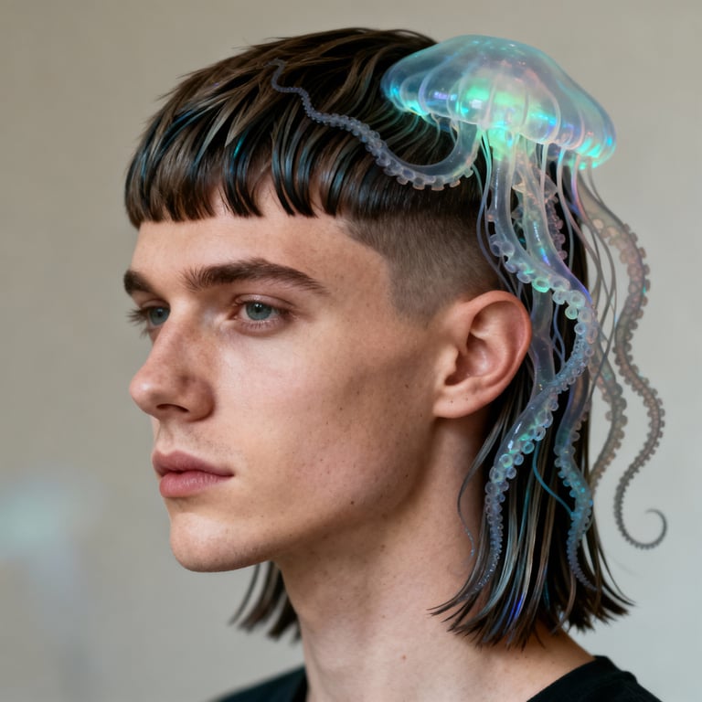 Octopus Layered Jellyfish Haircut style example