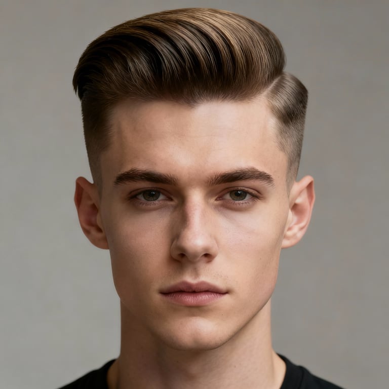Pompadour style example