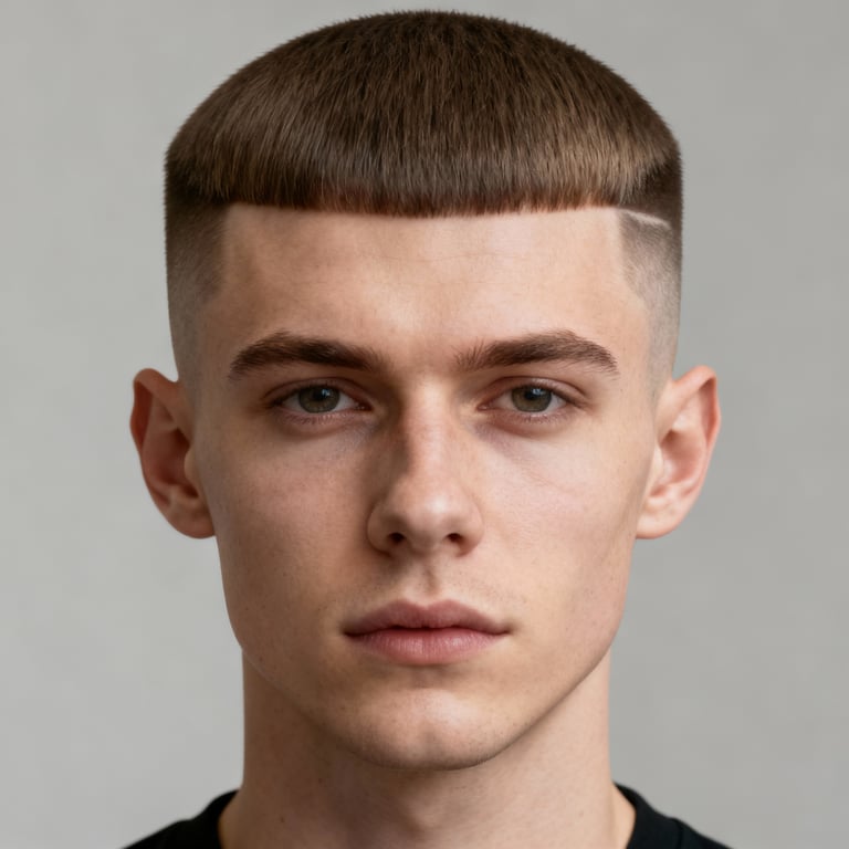 French Crop Mid Fade style example