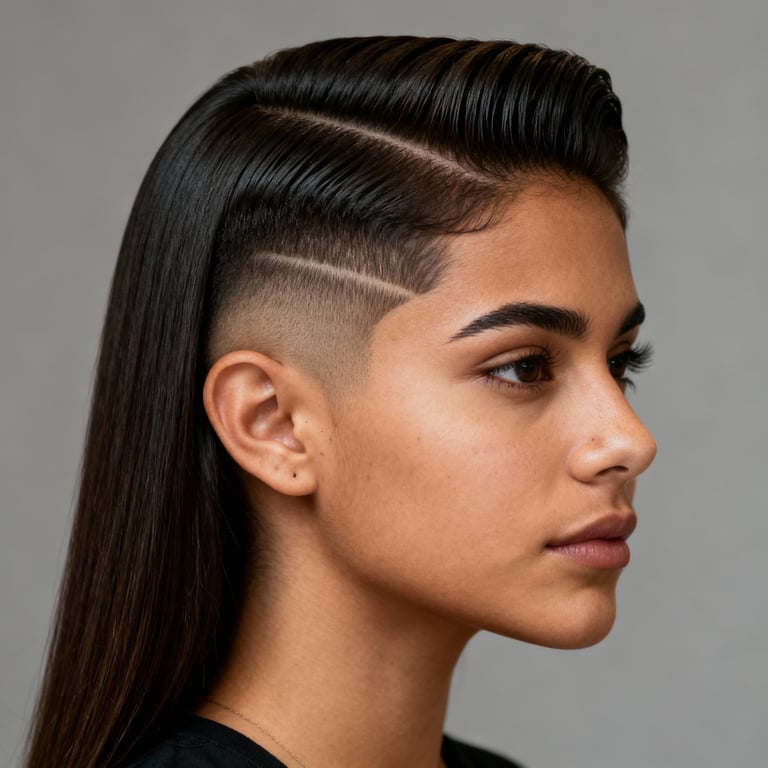comb over fade on straight hair, low version.